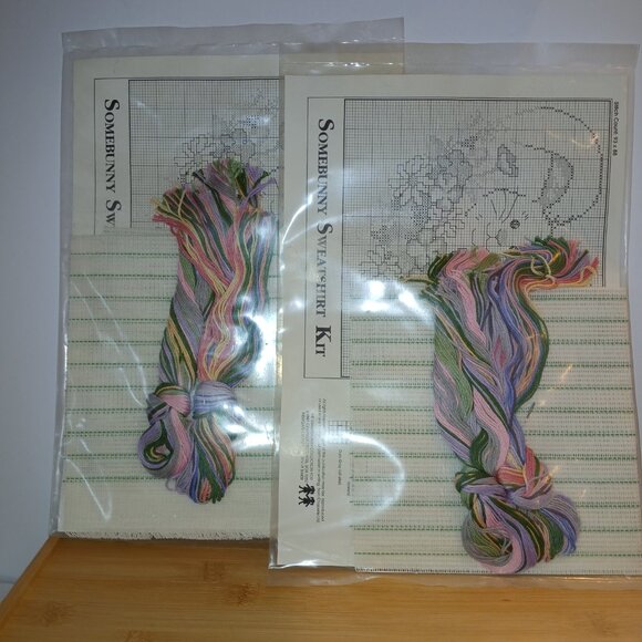 2 Somebunny Sweatshirt cross stitch kit - Picture 3 of 5